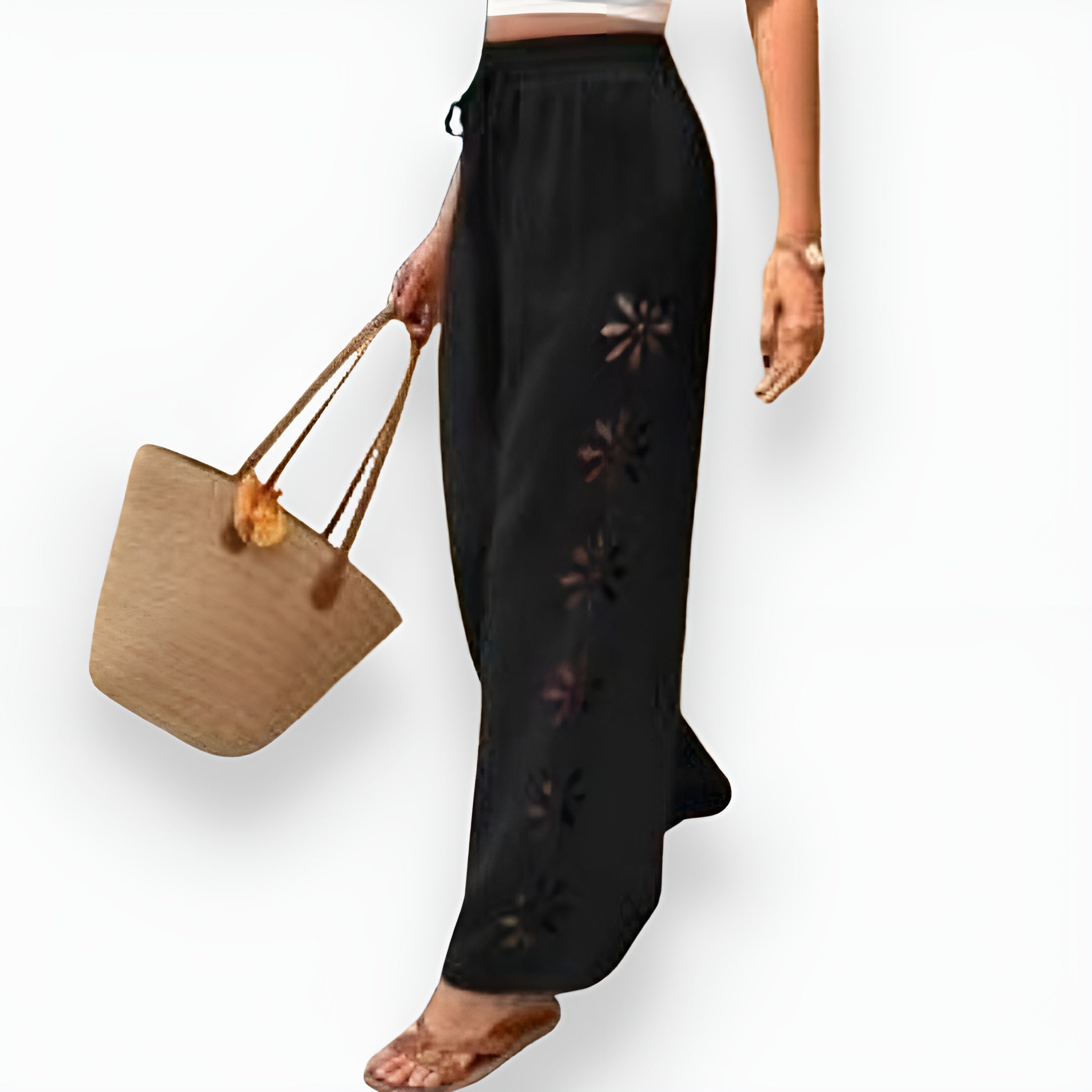 Vianne | Pantalon Fleuri Ajouré