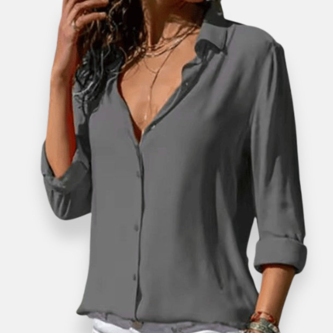 Annick | Chemise fluide à col classique