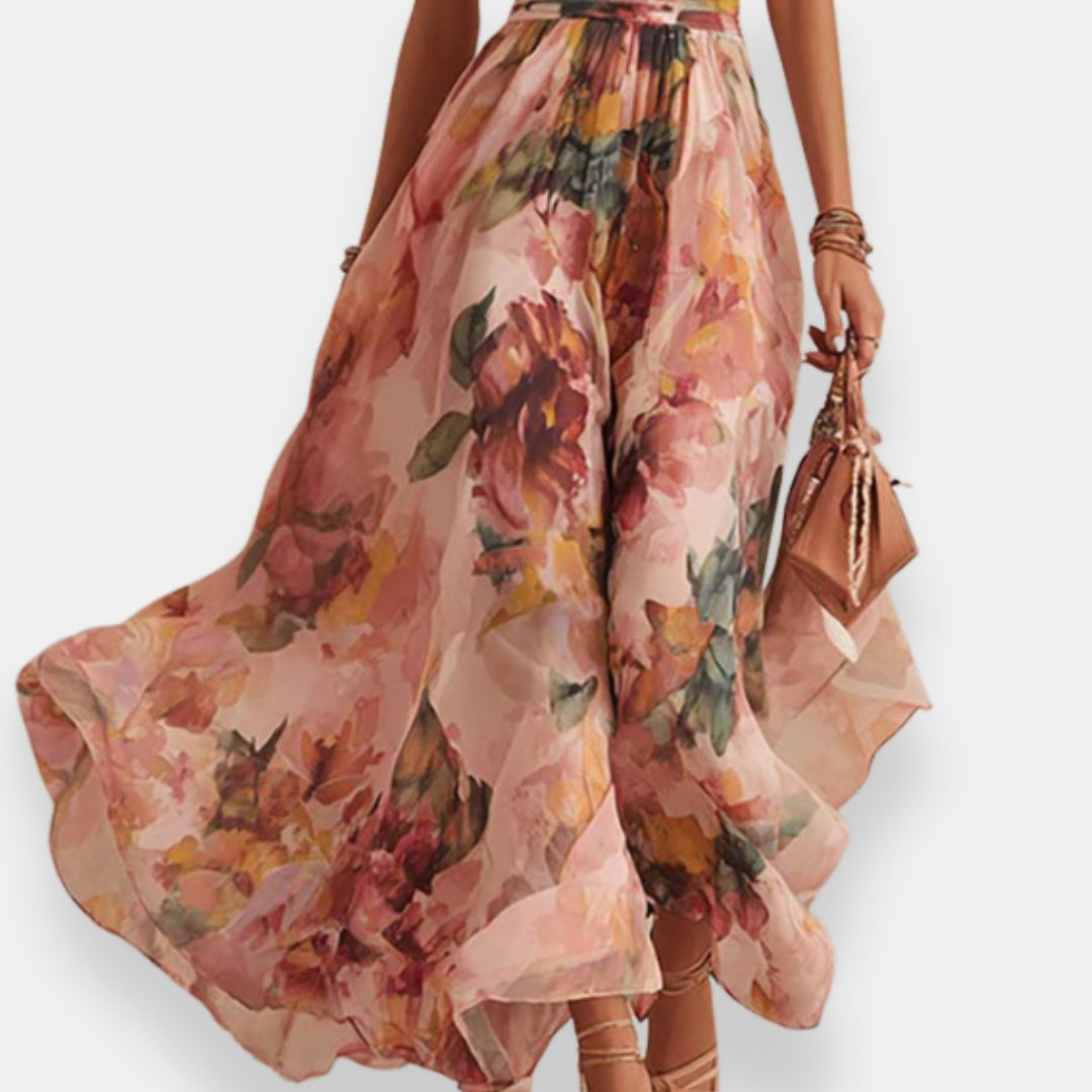 Anaëva | Robe Fleurie Asymétrique