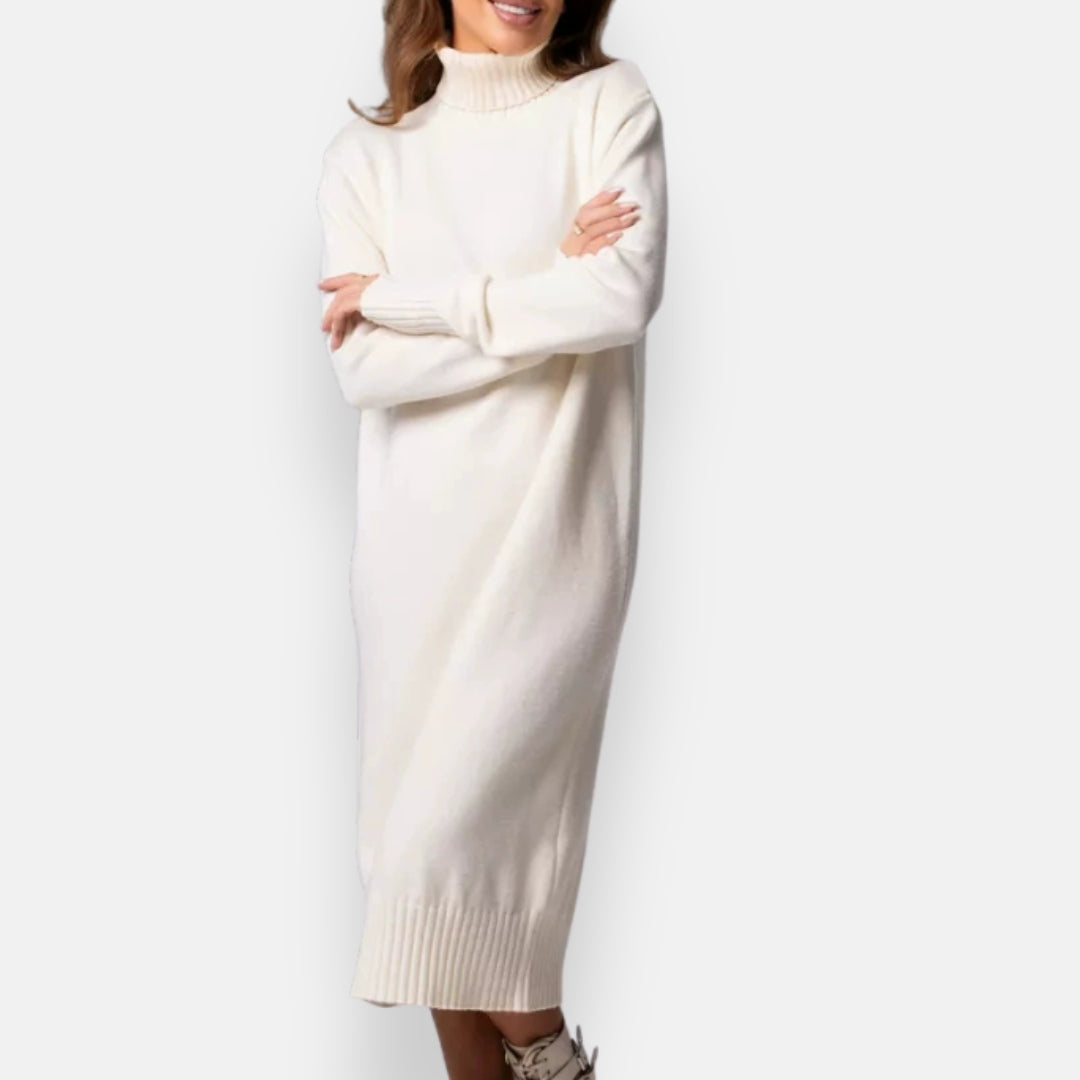 Koralie | Robe pull col montant