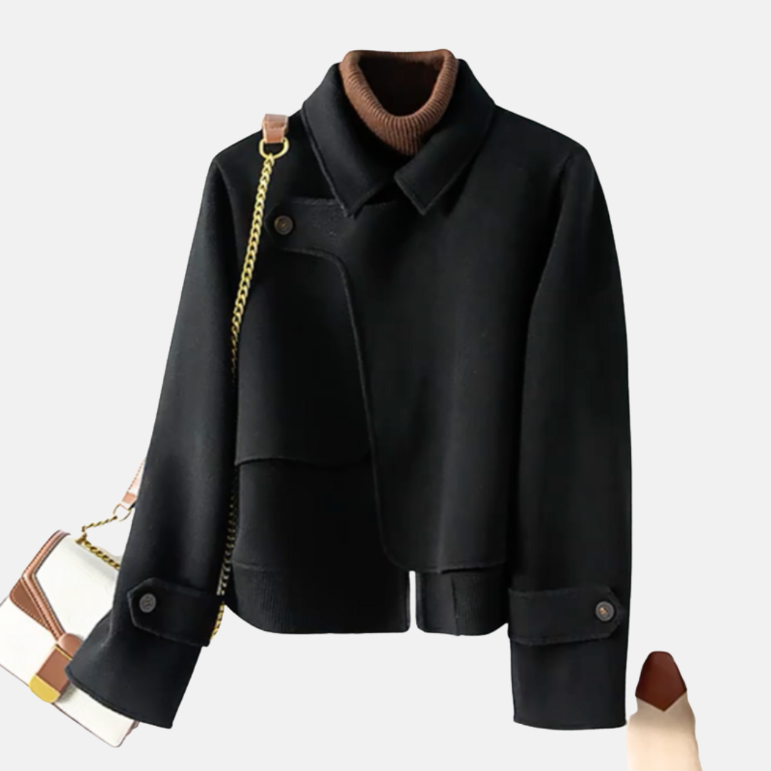 Camila | Veste courte asymétrique