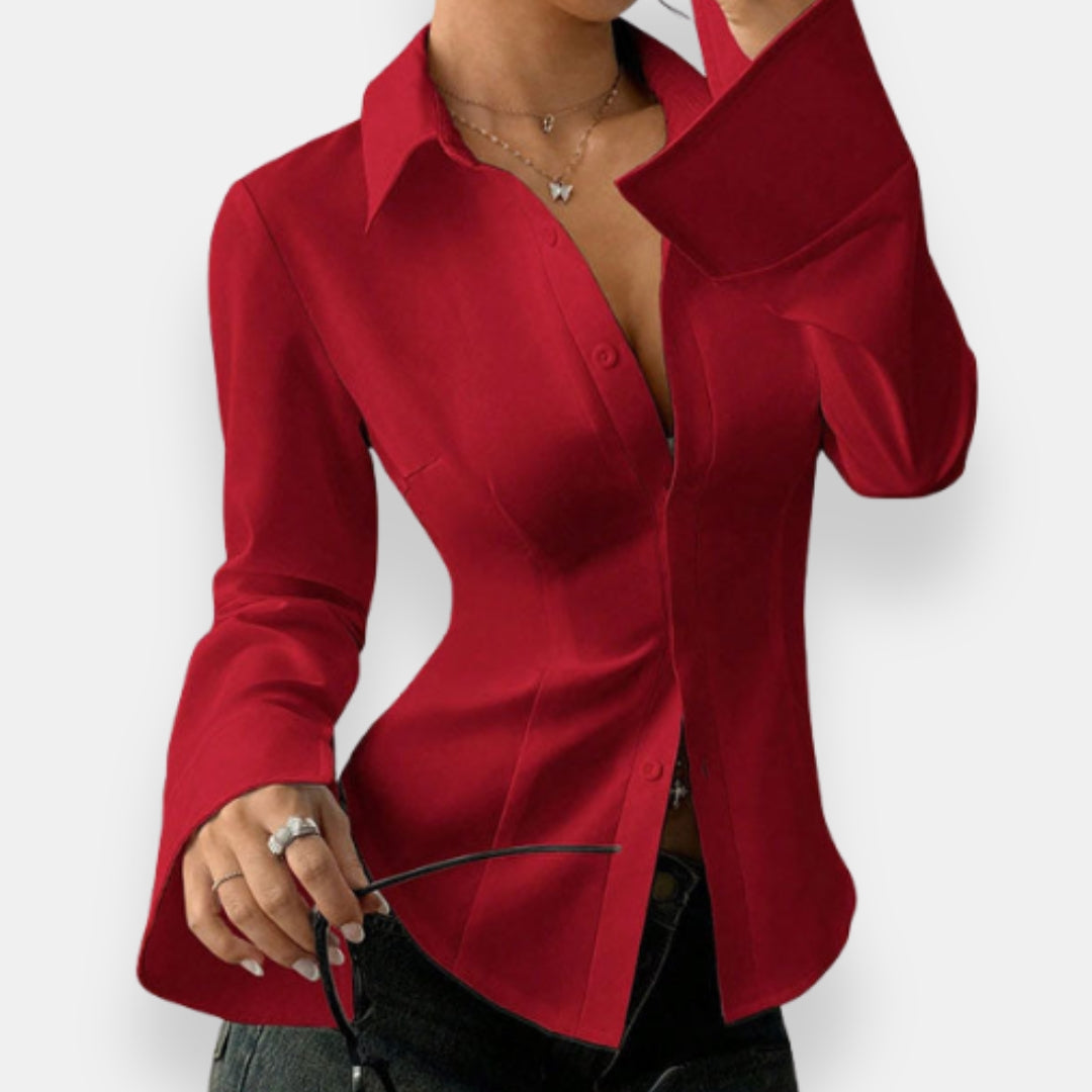 Solia | Chemise Col Pointu