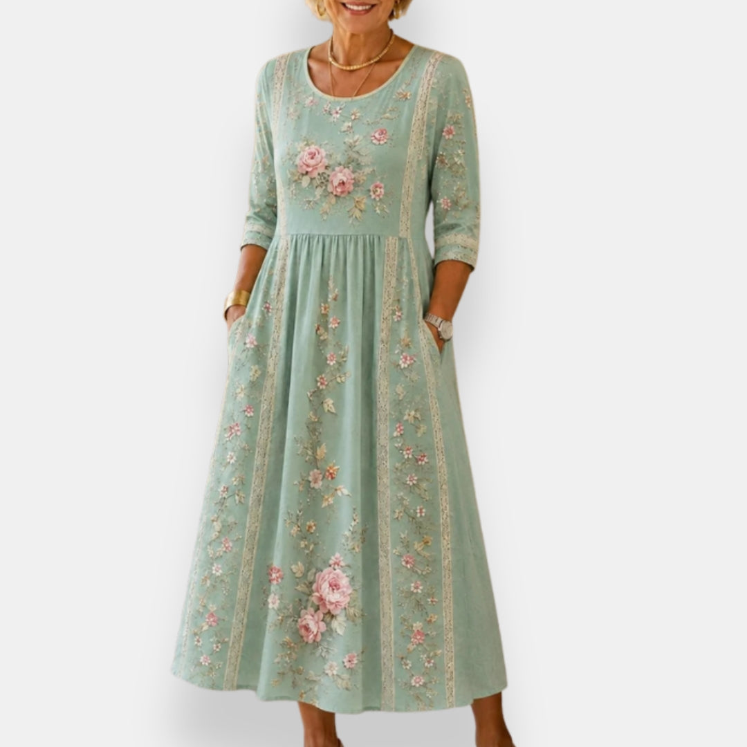 Athéa | Robe Fleurie Dentelle