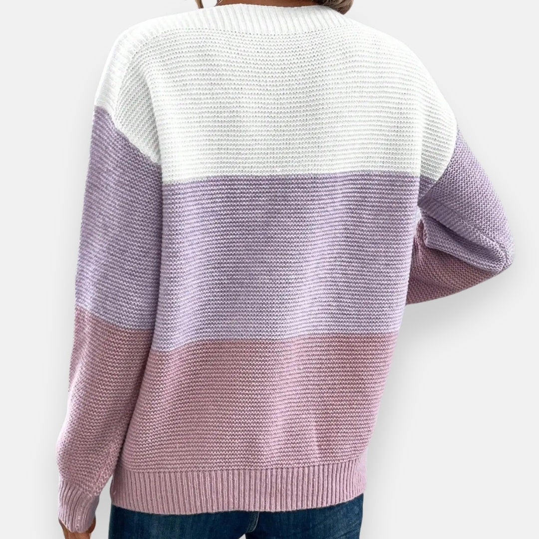 Brivion | Pull bicolore décontracté