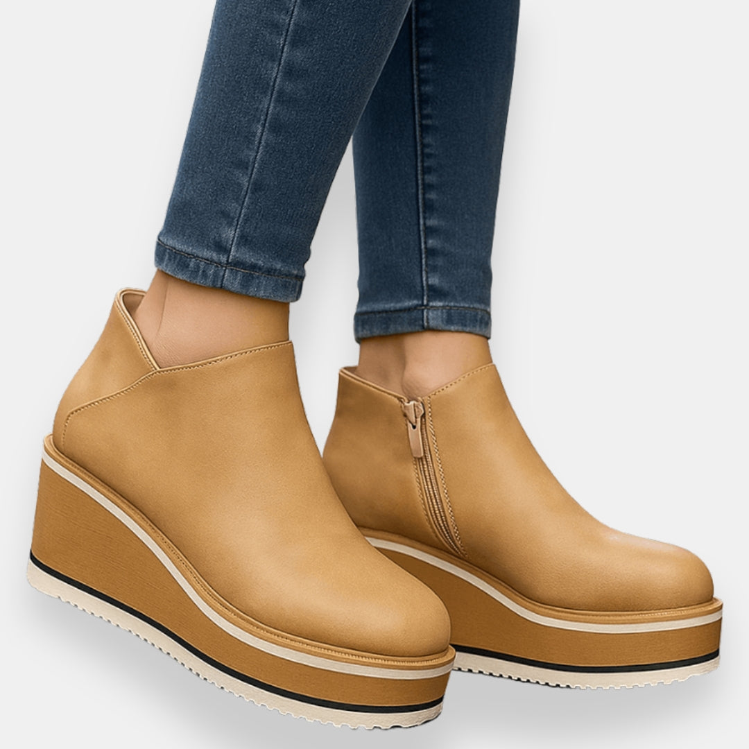 Roumane | Bottines compensées zip latéral
