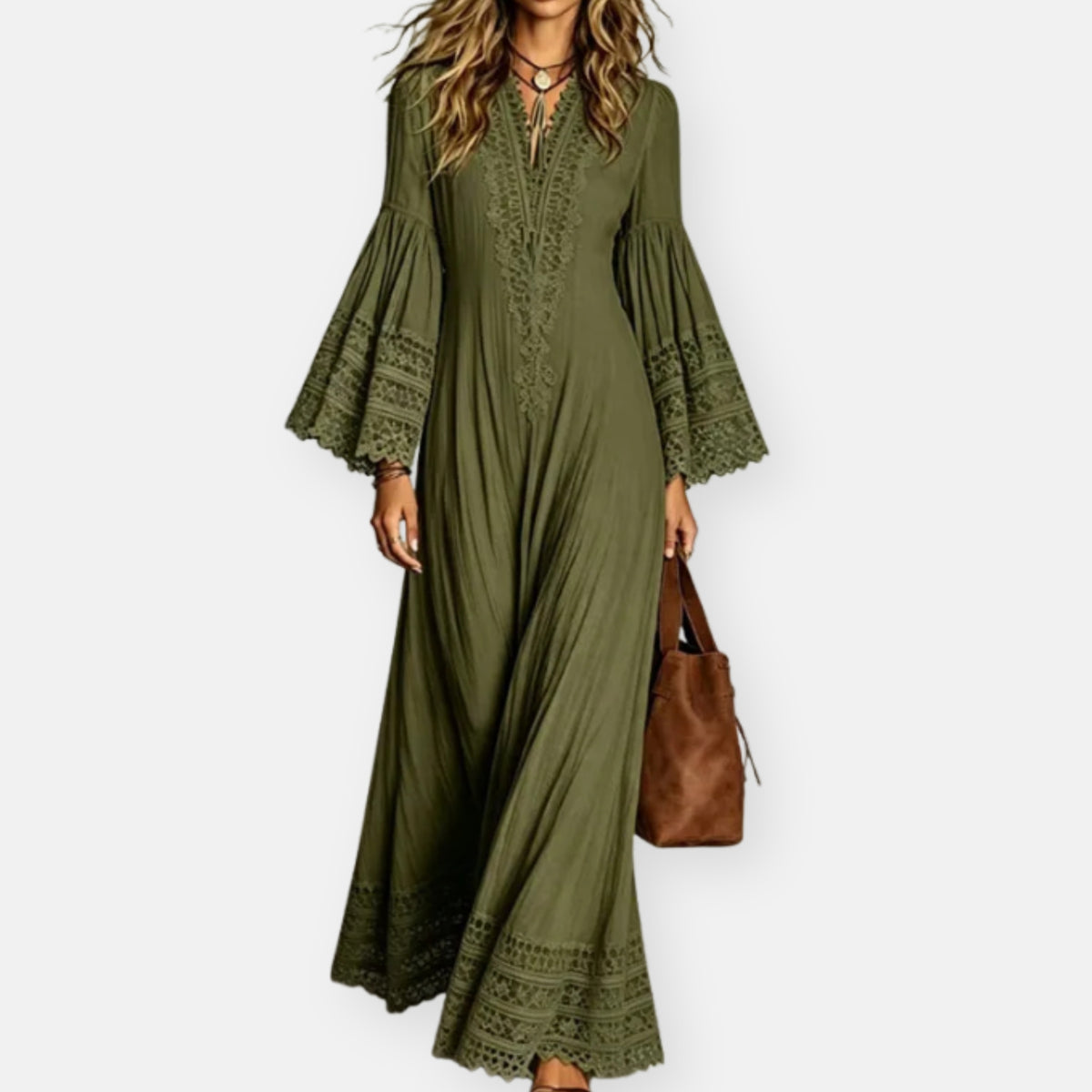 Ines | Robe Longue Bohème en Dentelle