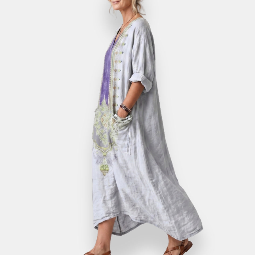 Tifenn | Robe Kaftan Brodée