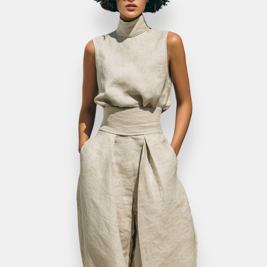 Féorwine | Tailleur pantalon col montant