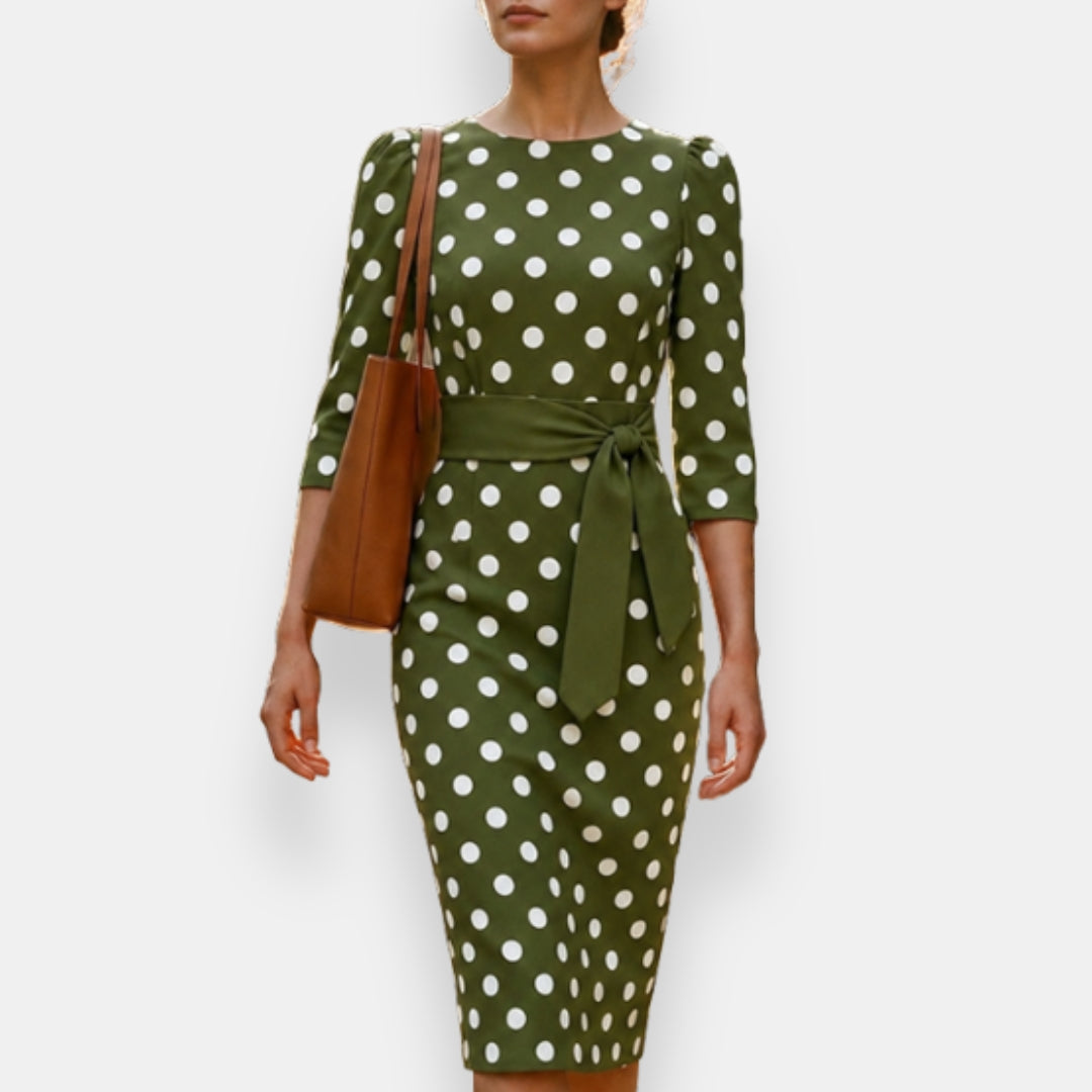 Folvarne | Robe Midi Pois Nouée