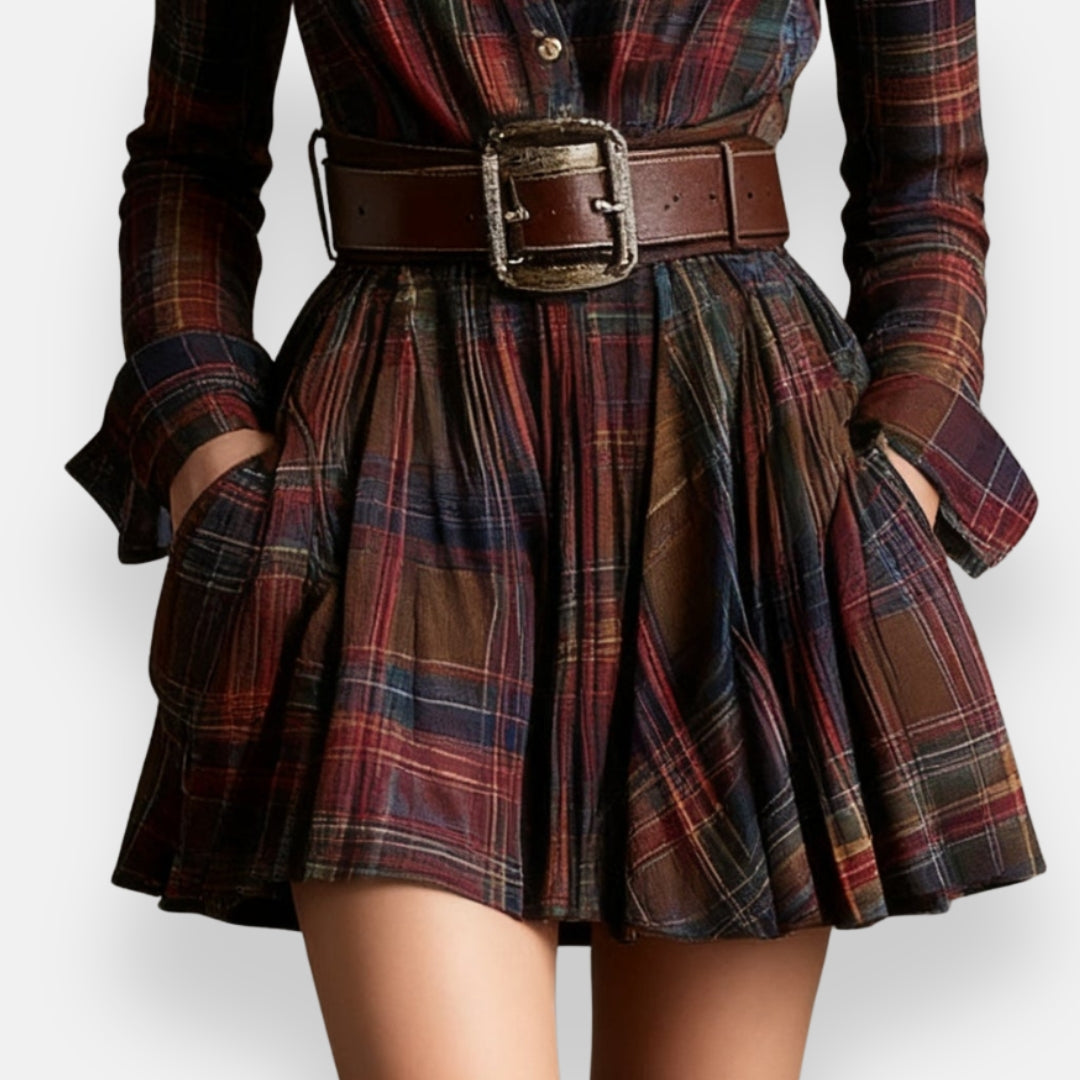 Bréanne | Robe Chemise Carreaux