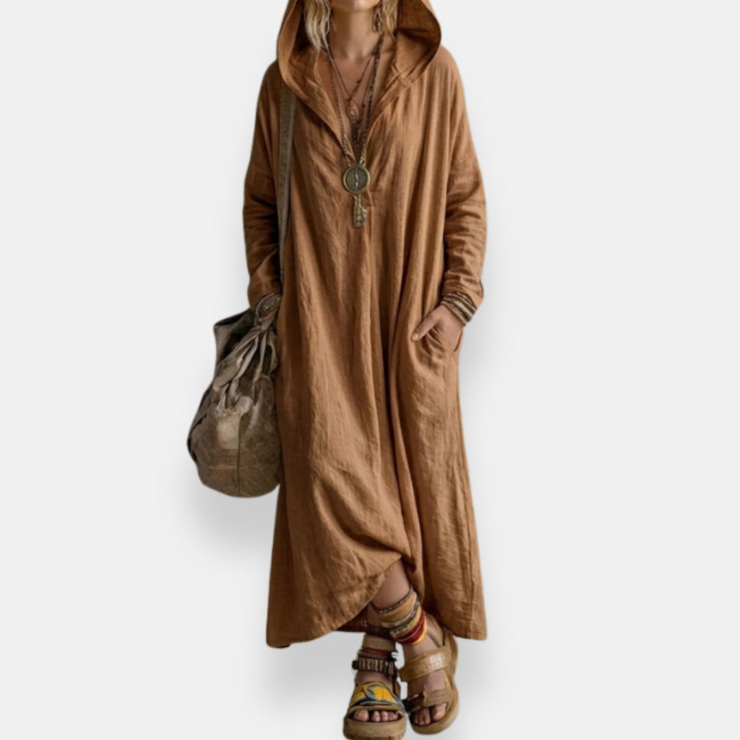 Rébecca | Robe Longue Capuche