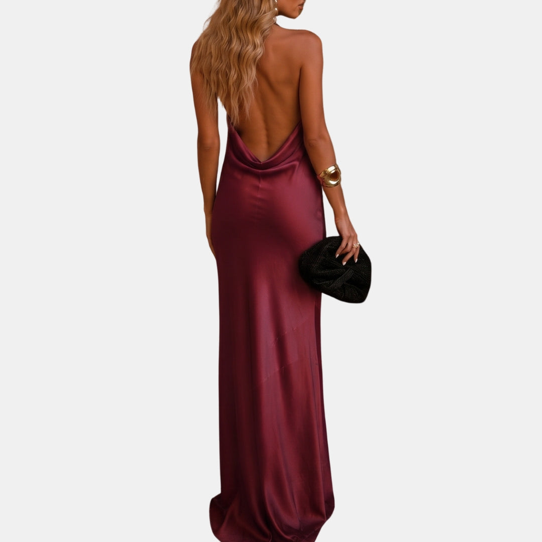 Ulyane | Robe Satinée Dos Nu