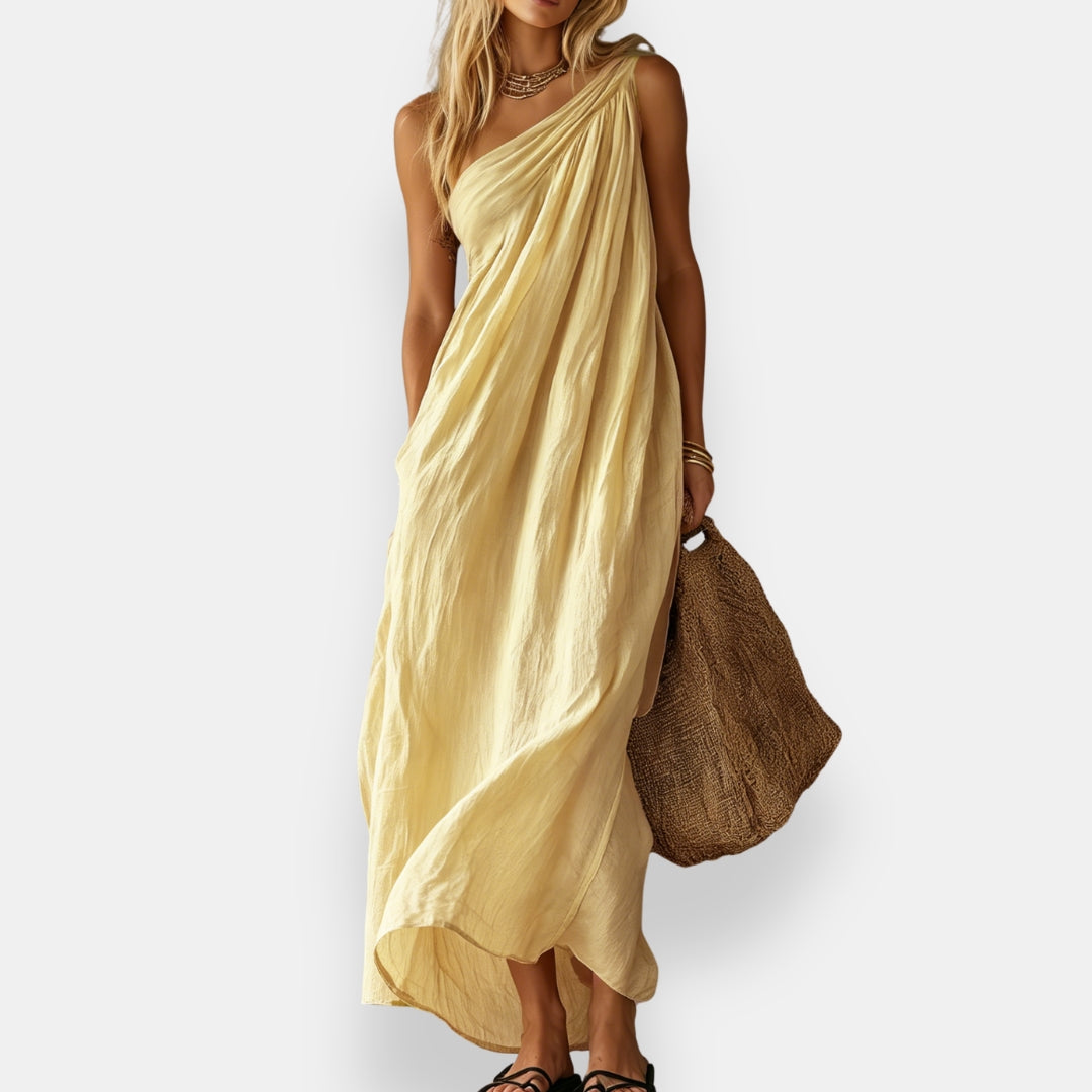 Maiwen | Robe Asymétrique Drapée