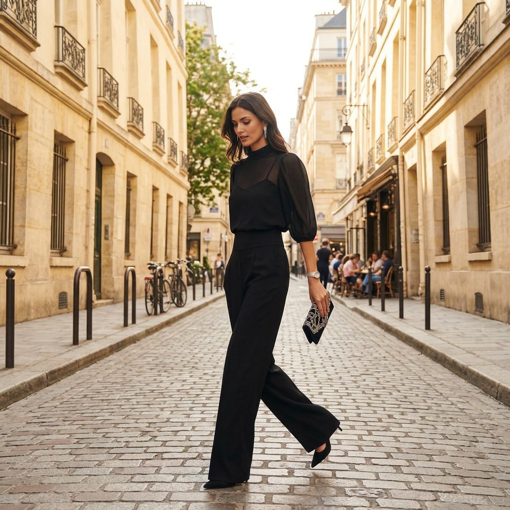 Calirhoé | Set Blouse Pantalon Sophistiqué