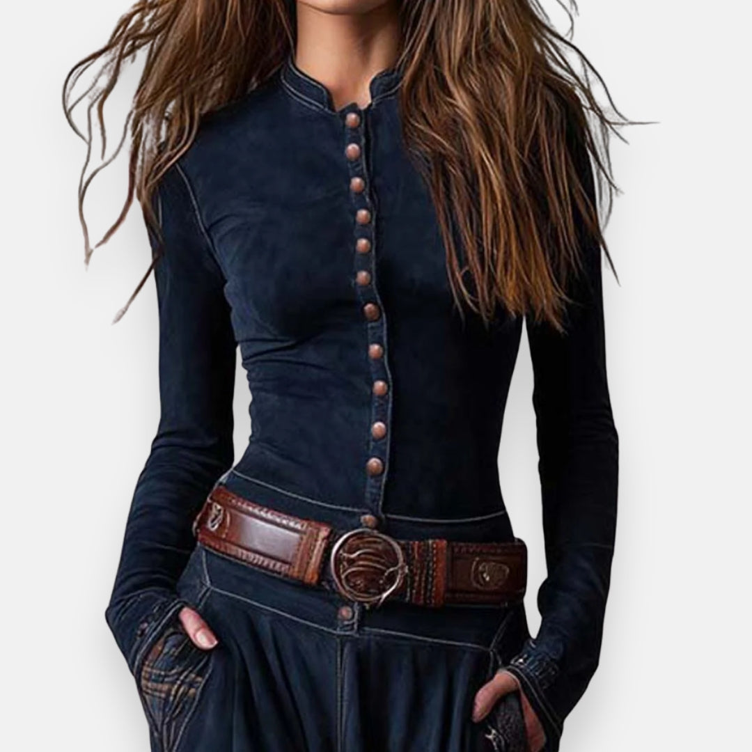 Désirine | Robe Bohème Boutonnée