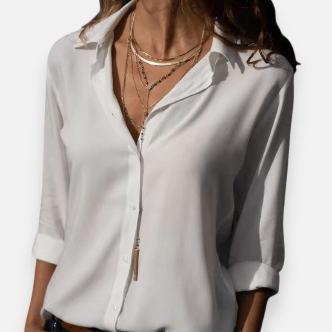 Annick | Chemise fluide à col classique