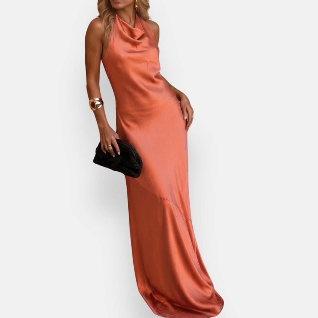 Ulyane | Robe Satinée Dos Nu