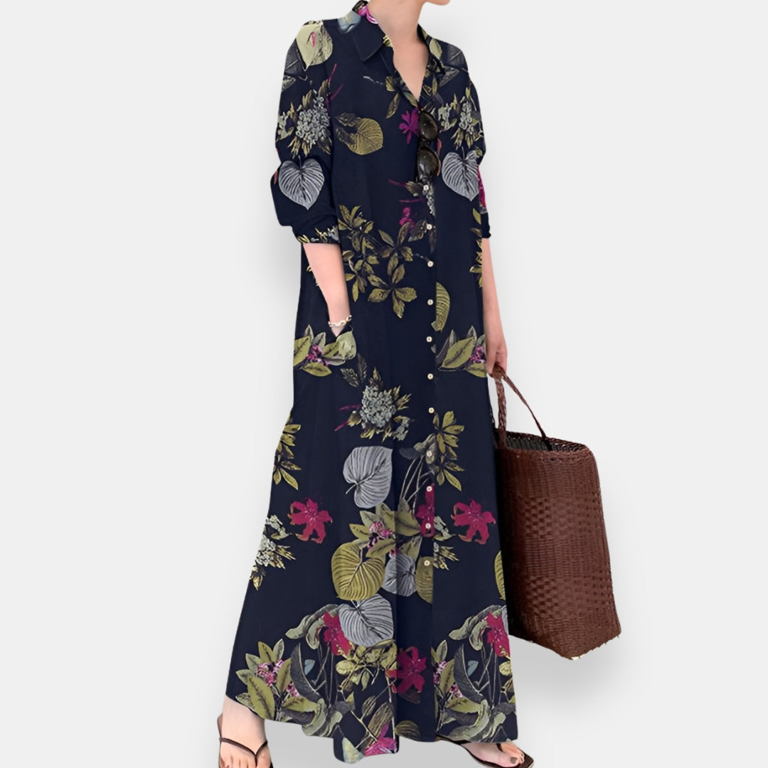 Corinne | Robe Chemise Fleurie