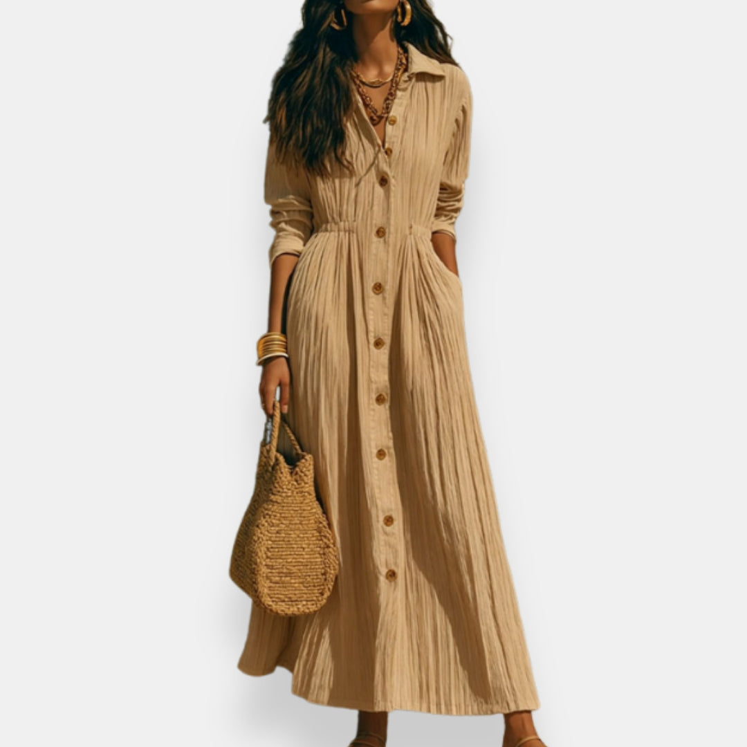 Ozanne | Robe Chemise Boutonnée