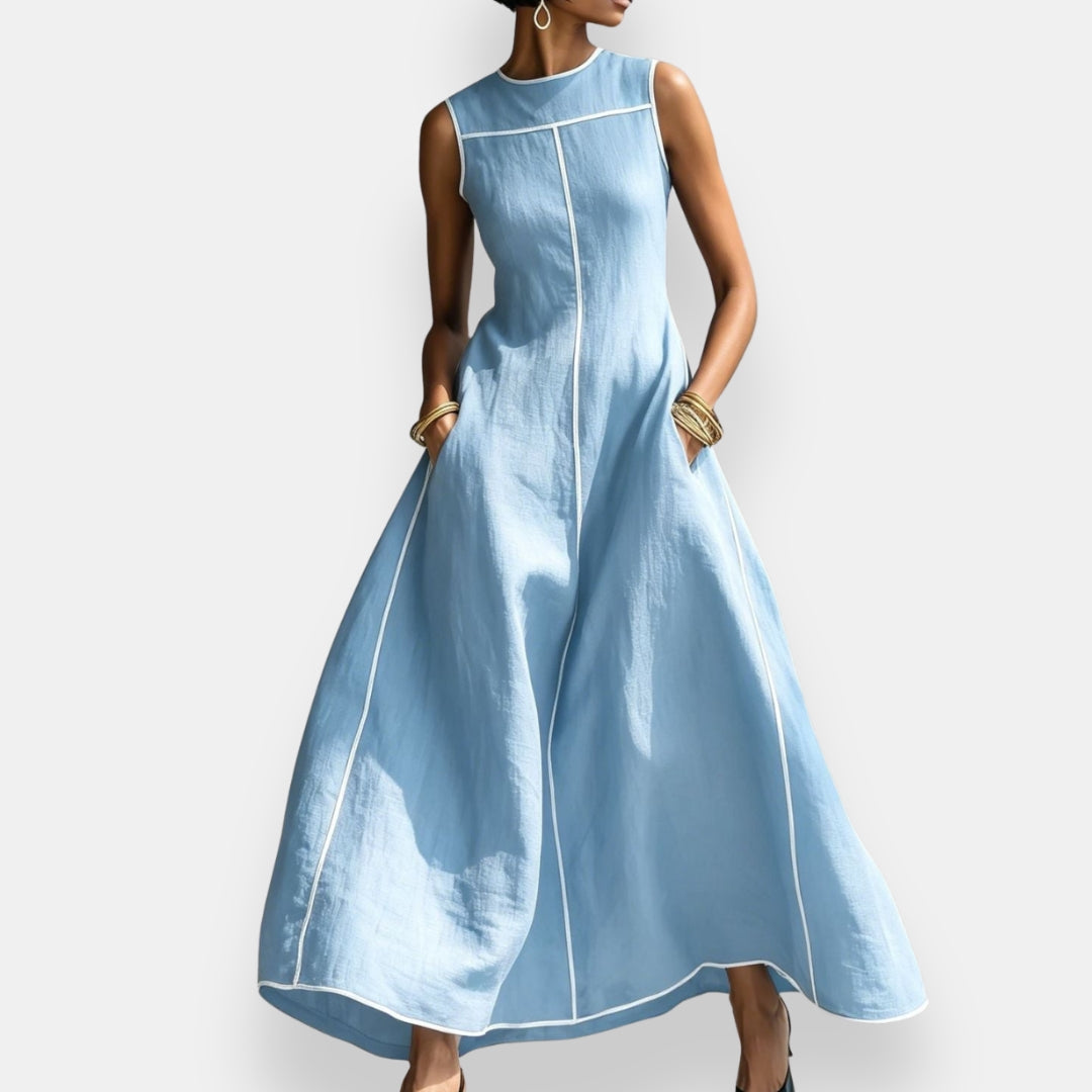 Talvanie | Robe Longue Surpiqûres