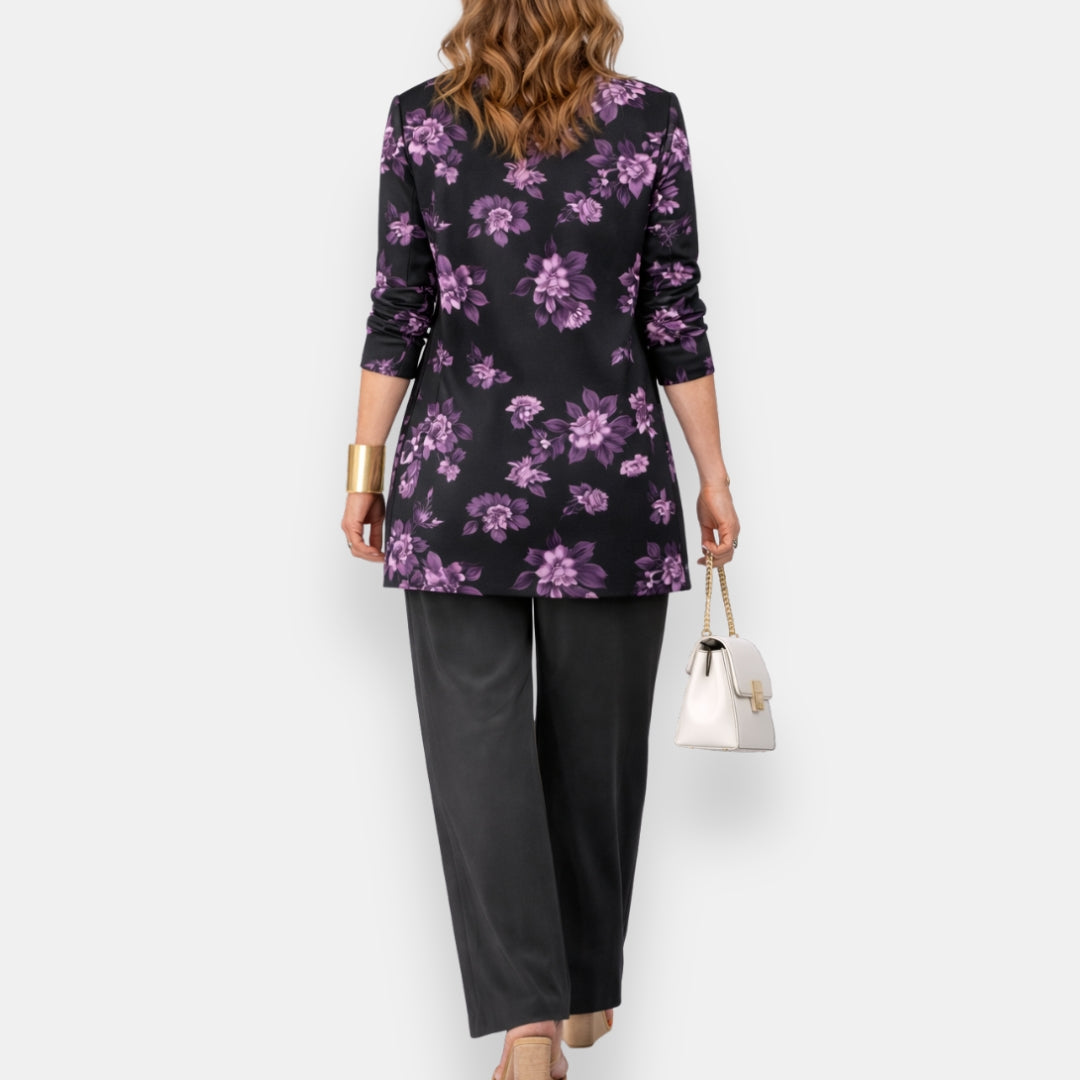 Orfanie | Ensemble veste fleurie