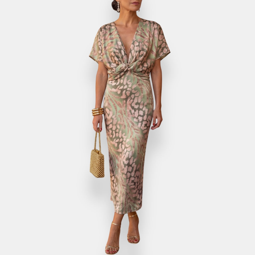 Ilvane | Robe Nœud Imprimée