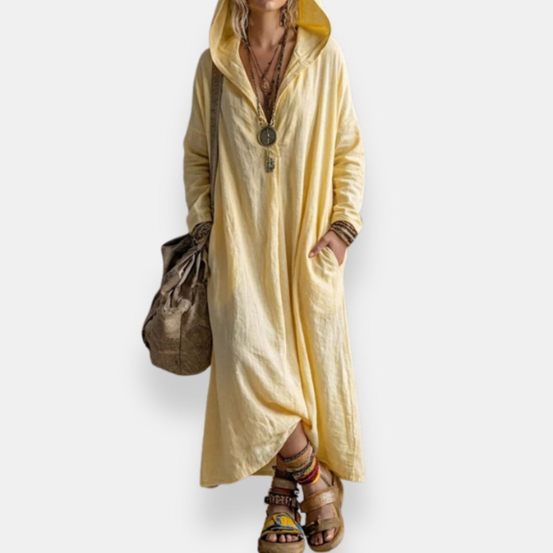 Rébecca | Robe Longue Capuche