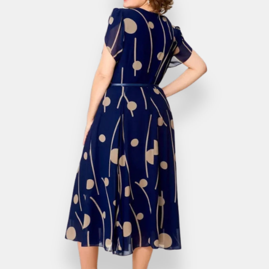 Mélodie | Robe Midi Ceinturée