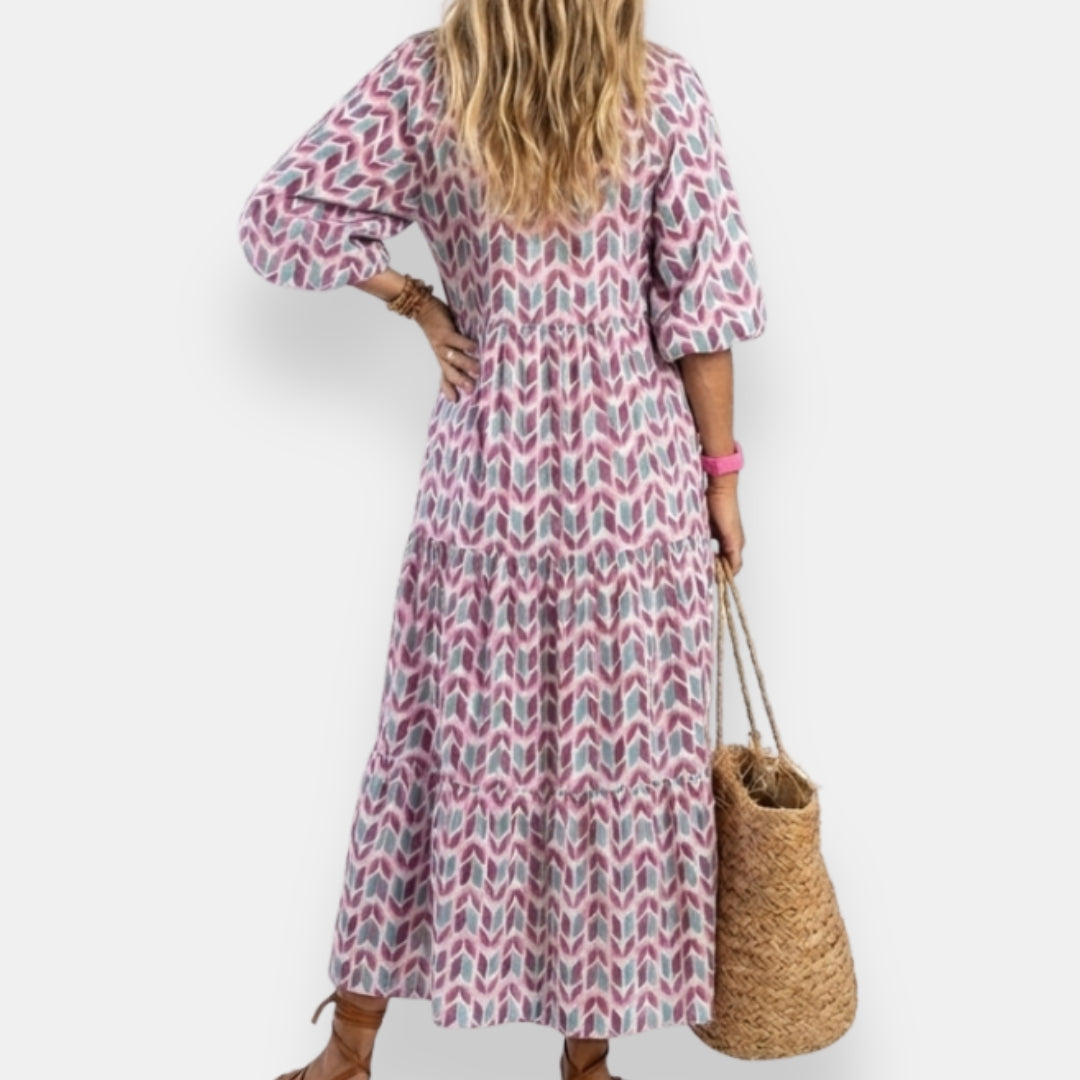 Melen | Robe Longue Étagée