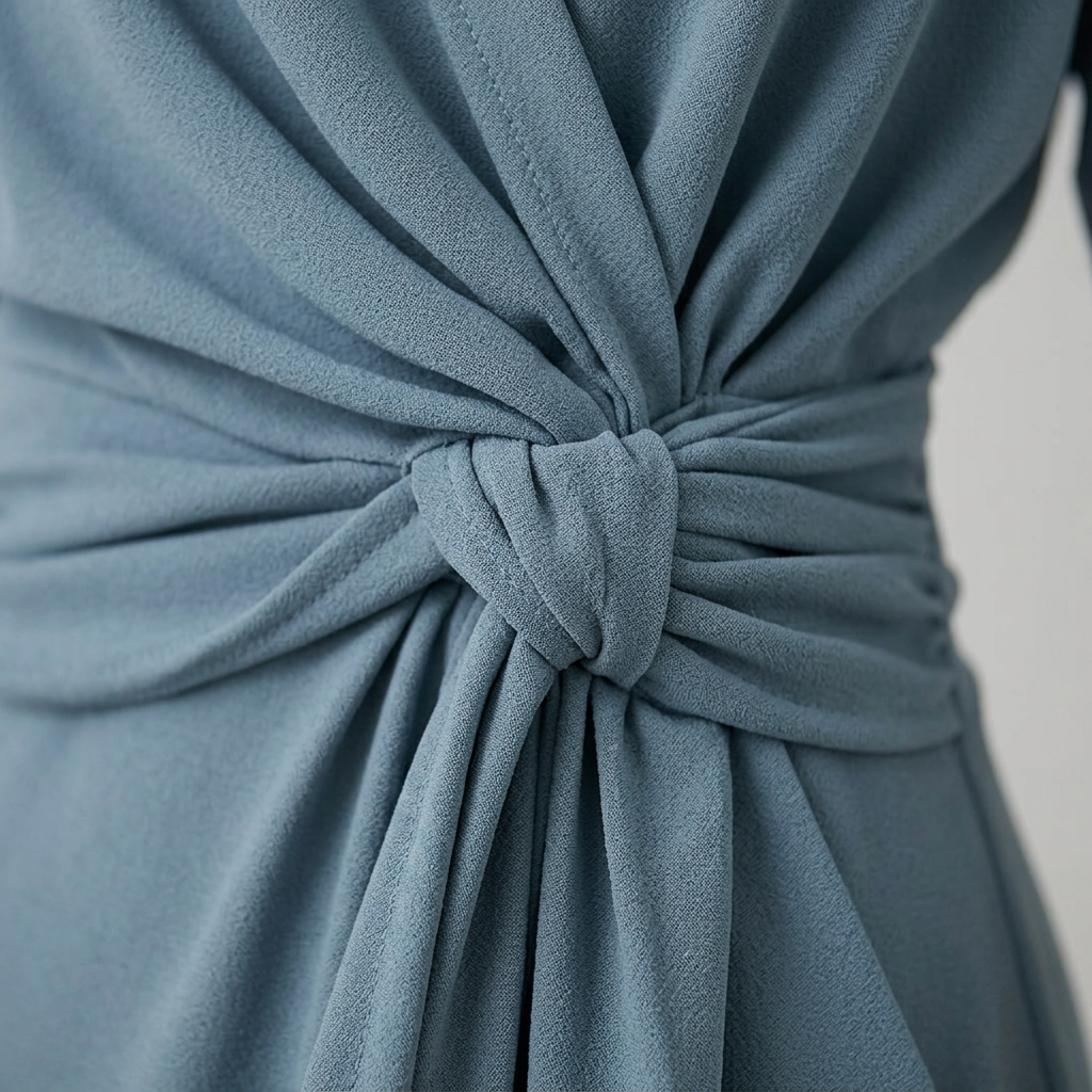 Yveline | Robe portefeuille nouée