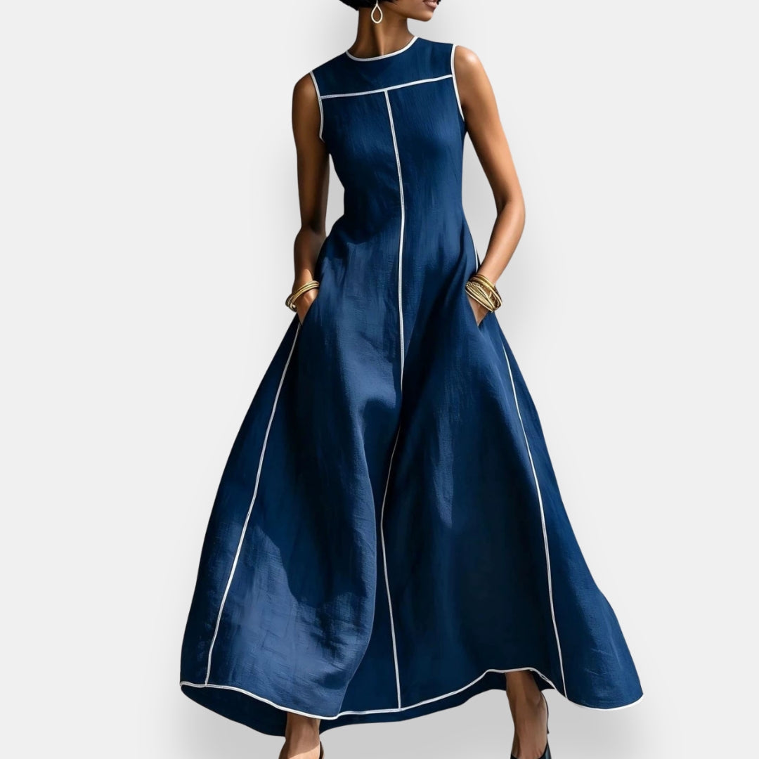 Talvanie | Robe Longue Surpiqûres