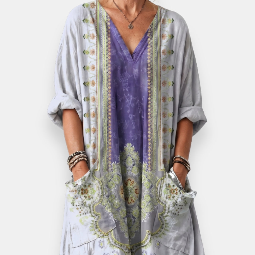Tifenn | Robe Kaftan Brodée