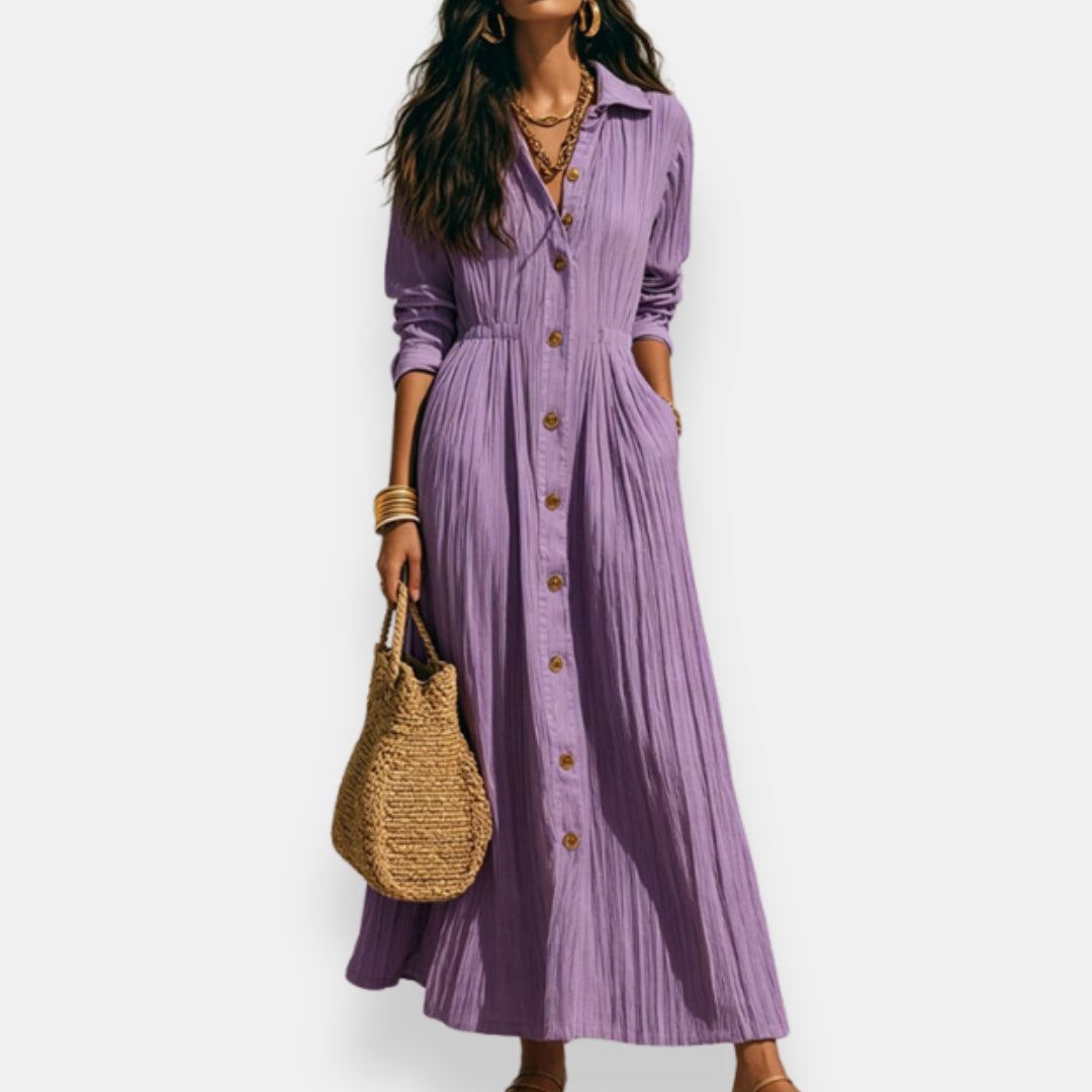 Ozanne | Robe Chemise Boutonnée