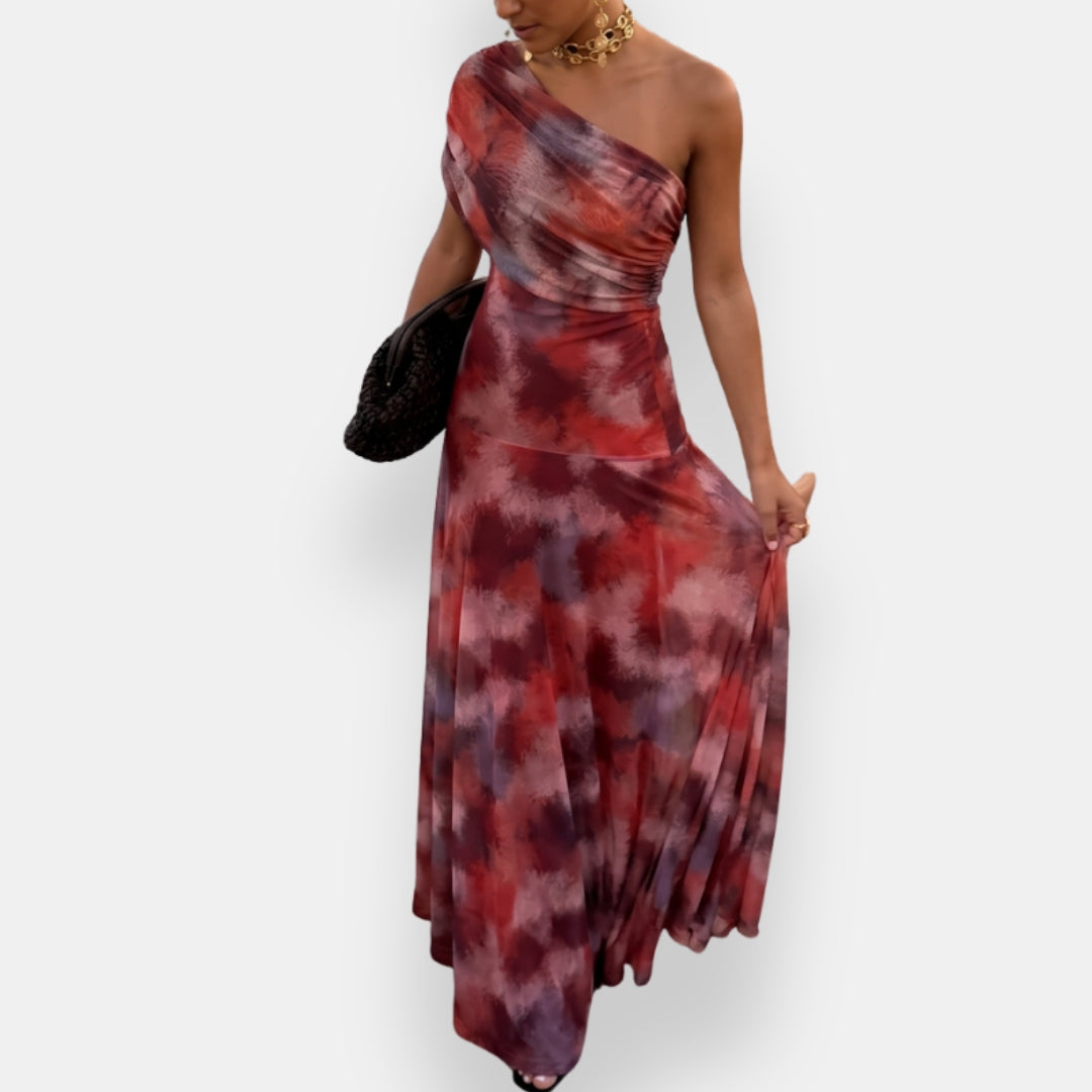 Lormoise | Robe Longue Asymétrique
