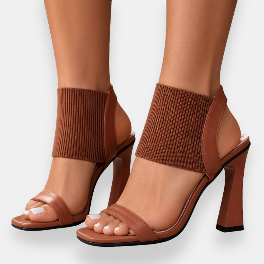 Clovine | Sandales Talon Texturée