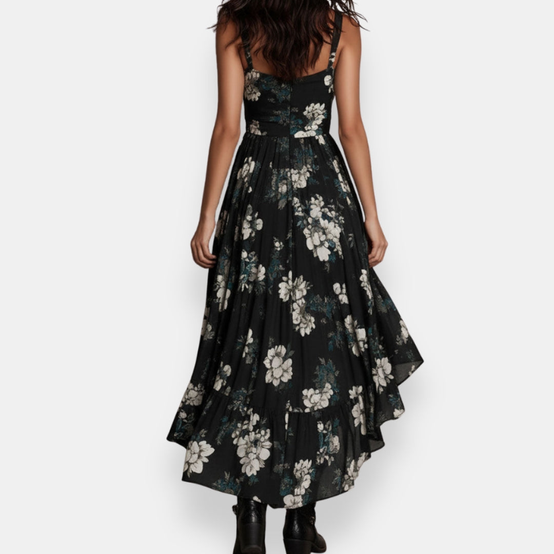 Garvianne | Robe Fleurie Asymétrique