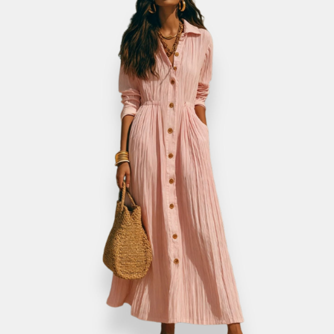 Ozanne | Robe Chemise Boutonnée