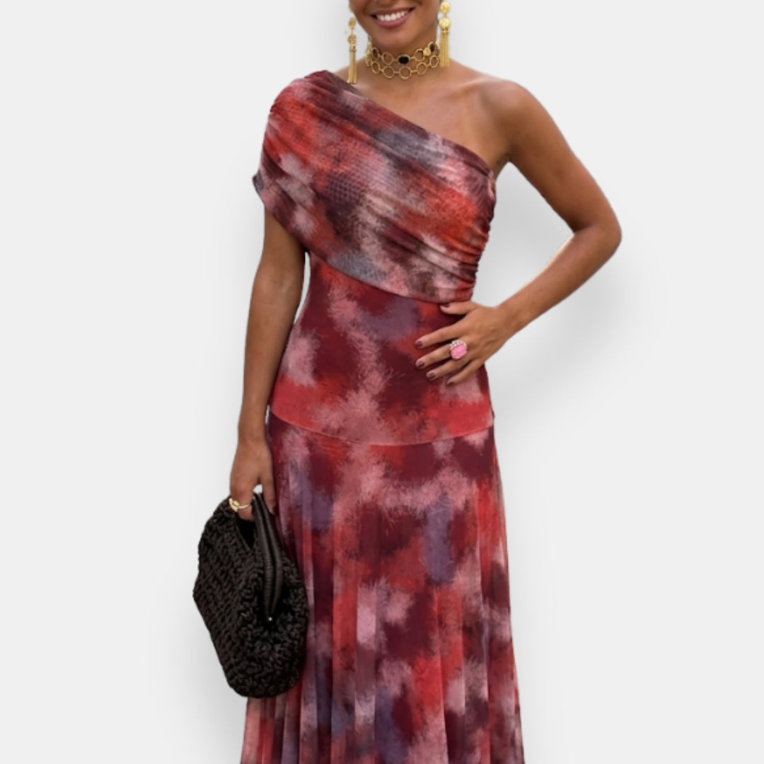 Lormoise | Robe Longue Asymétrique