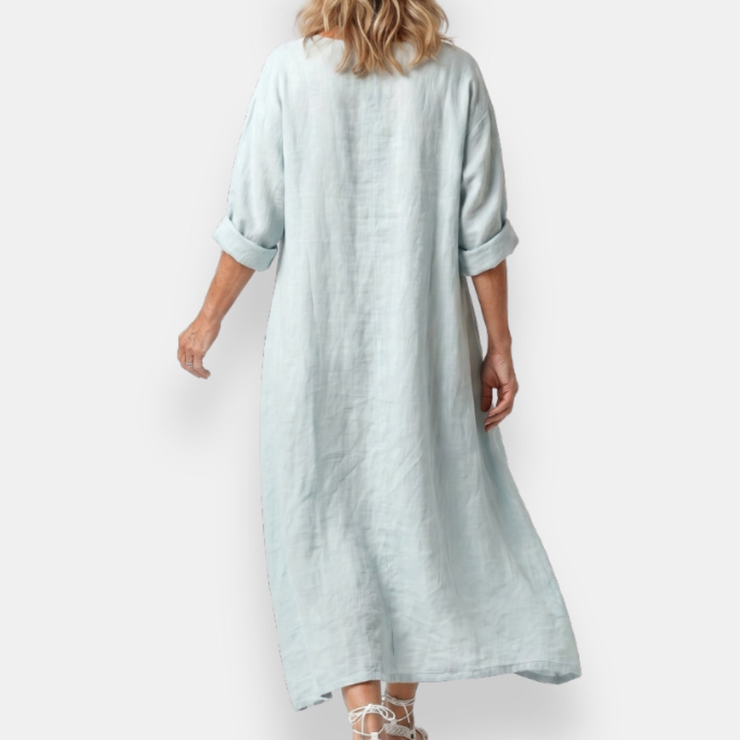 Solenn | Robe Kaftan Brodée