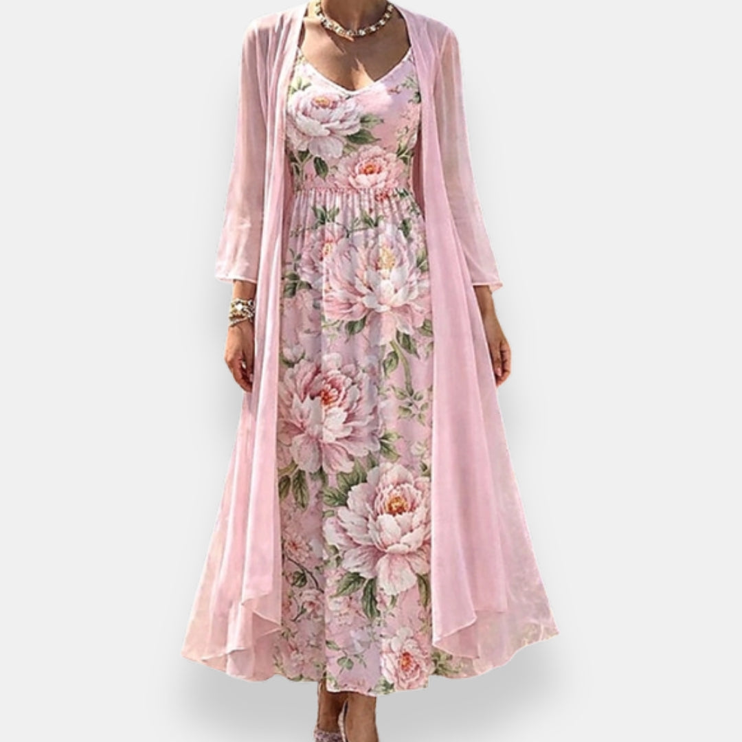 Aminthe | Ensemble Robe Fleurie
