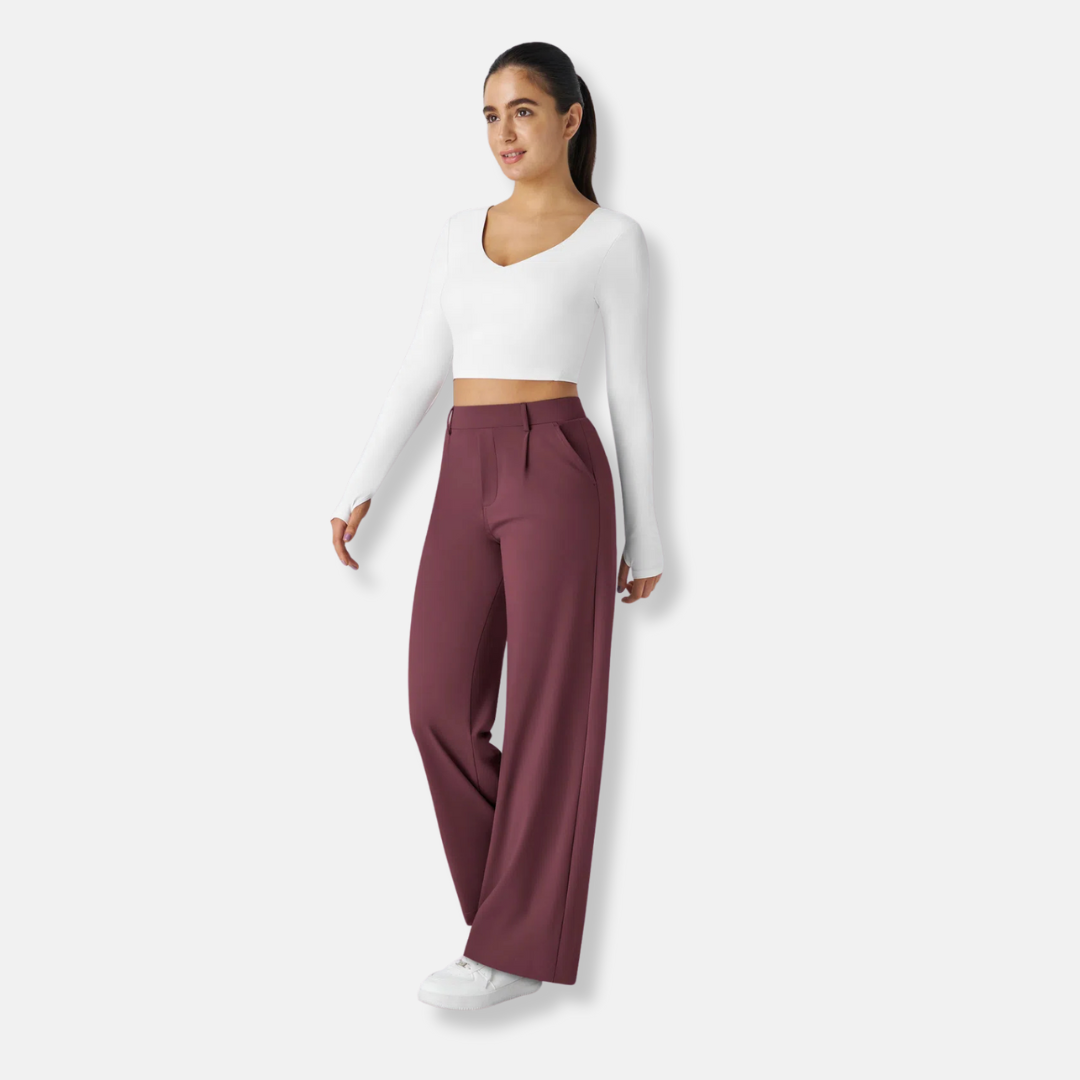 Nyra | Pantalon large taille haute