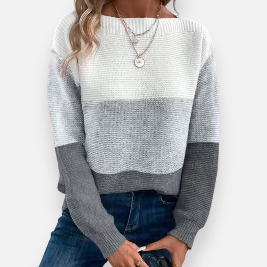 Brivion | Pull bicolore décontracté