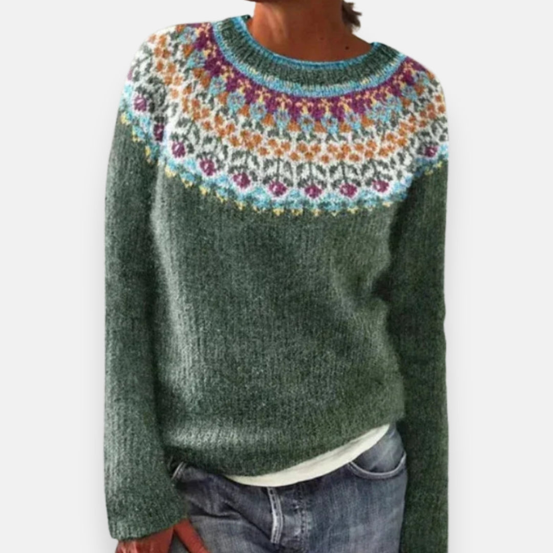 Aurivion | Pull jacquard cosy