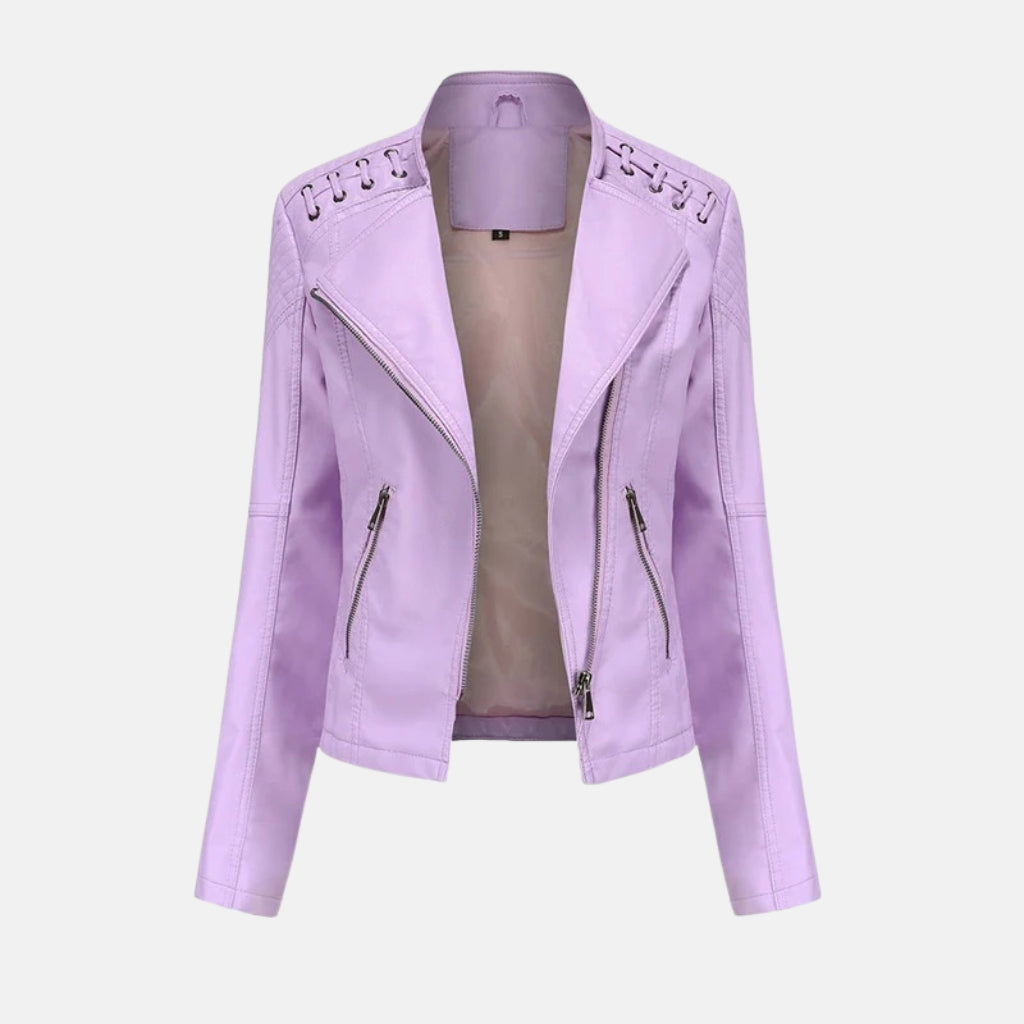 Diana | Veste en cuir d’agneau lavé