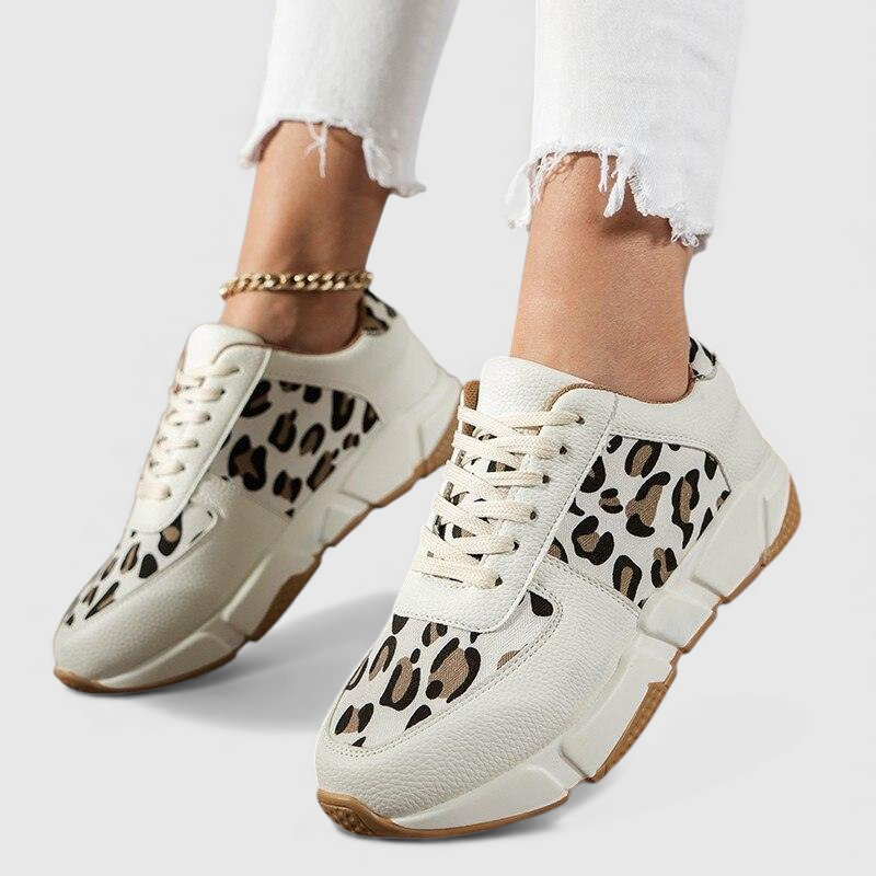 Névroline | Sneakers léopard semelle chunky