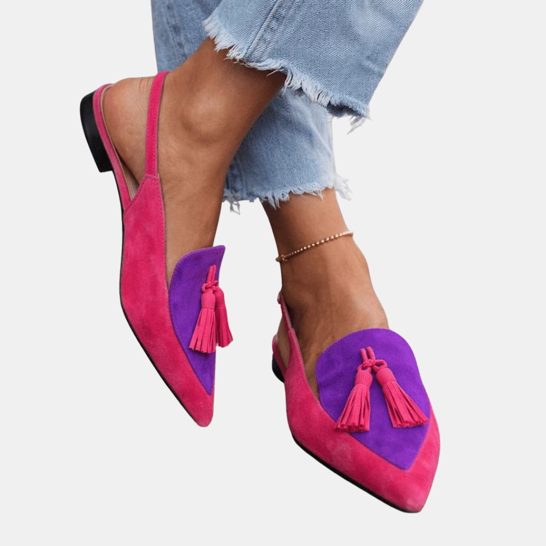 Villanelle | Ballerines slingback à pompon
