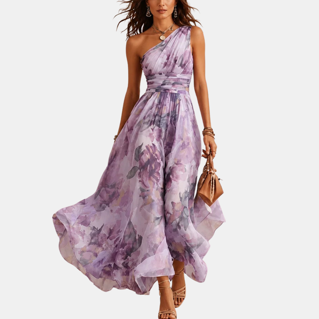 Adalie | Robe longue asymétrique