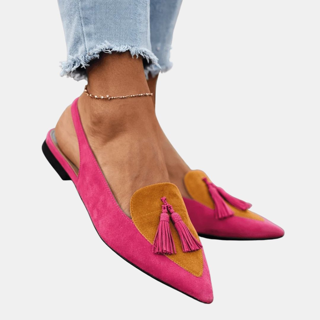 Villanelle | Ballerines slingback à pompon