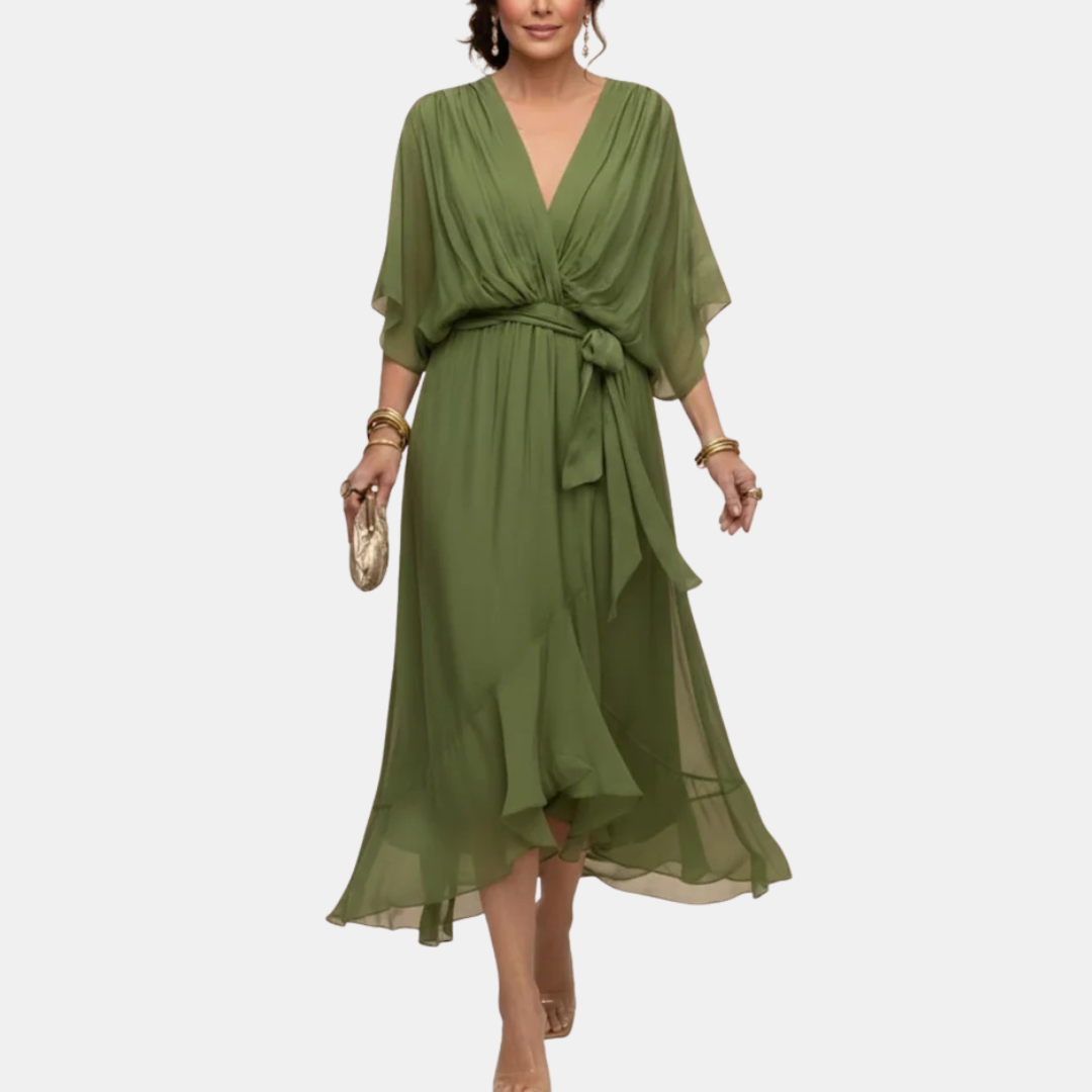 Isaure | Robe fluide ceinturée