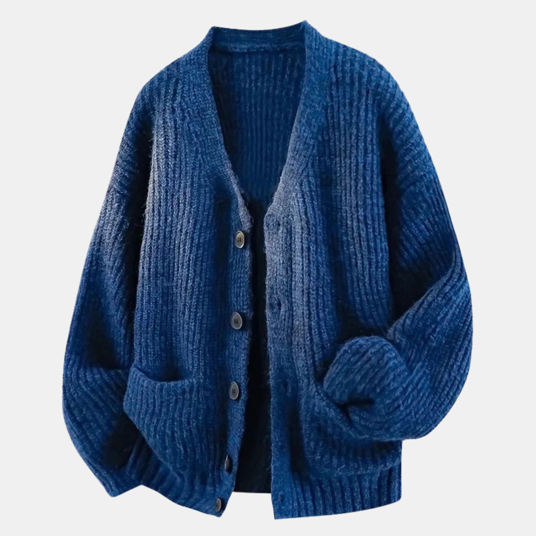 Solstice | Cardigan oversize en maille côtelée